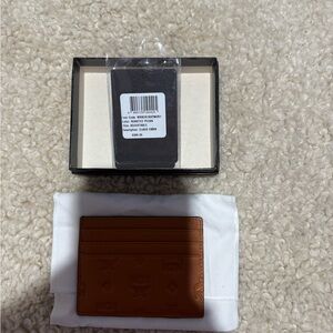 MCM Cognac Card Holder